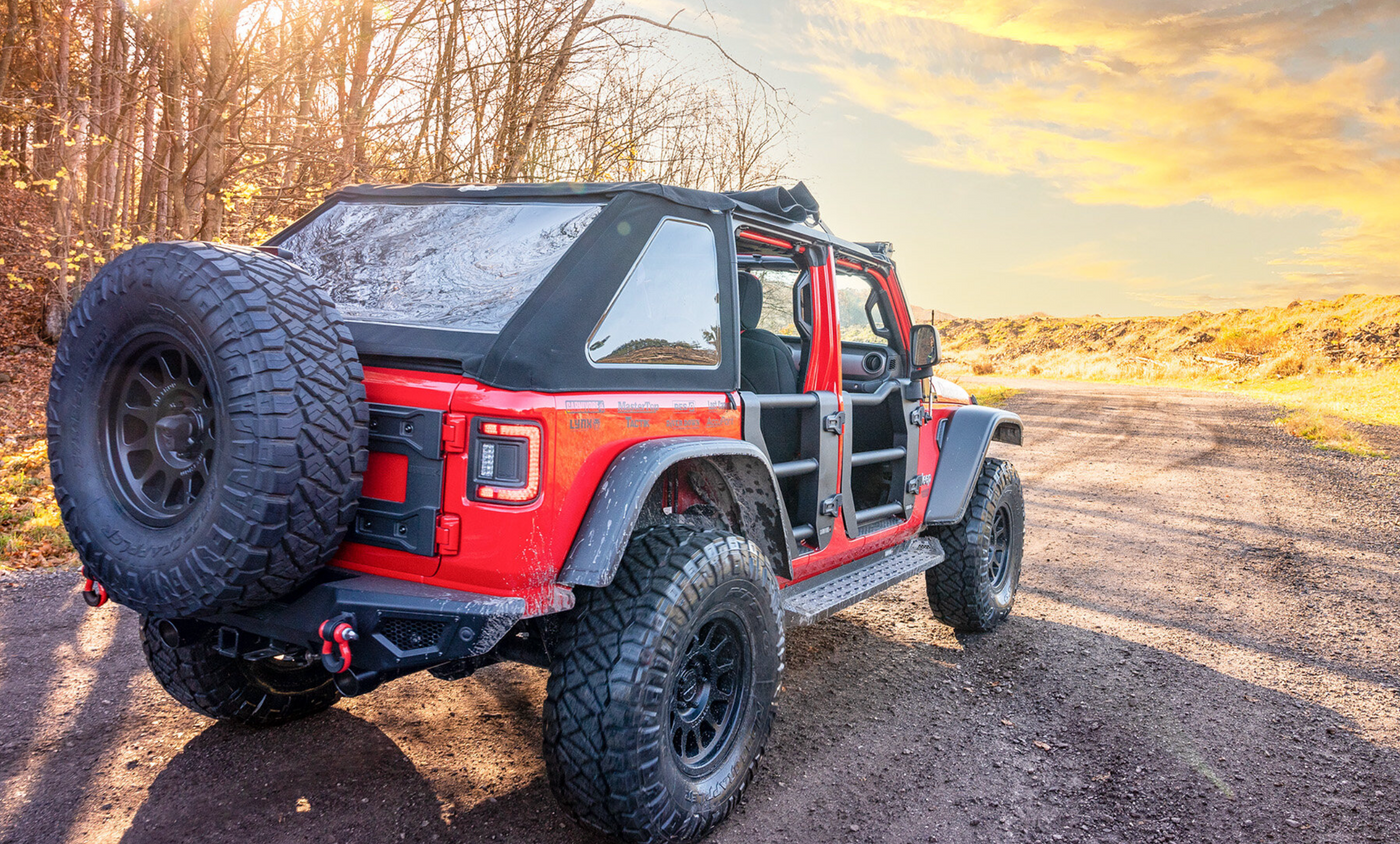 Carnivore Tube Doors Front and Rear for 18-25 Jeep Wrangler JL & Gladiator JT