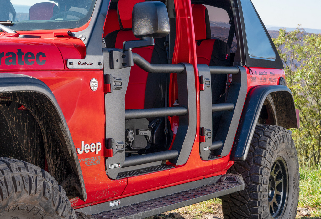 Carnivore Tube Doors Front and Rear for 18-26 Jeep Wrangler JL