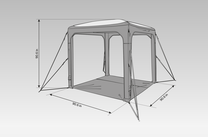 Dometic HUB 2 REDUX Inflatable, lightweight activity shelter, recycled materials