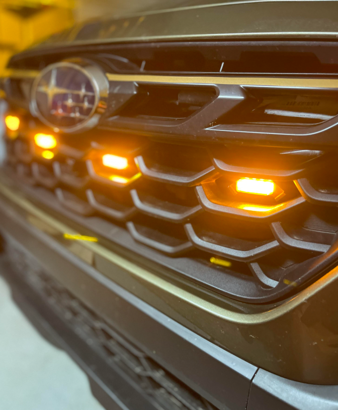 BC Offroading LED Front Grille Running Lights Subaru Outback 2018-2024