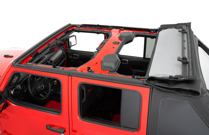 MasterTop Fastback Soft Top In MasterTwill Fabric for 18-25 Jeep Wrangler JL Unlimited