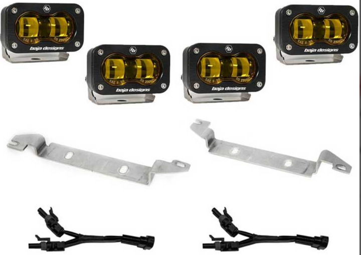 Baja Design S2 SAE OEM Fog Light Replacement Kit - Amber 2024+ Toyota Tacoma