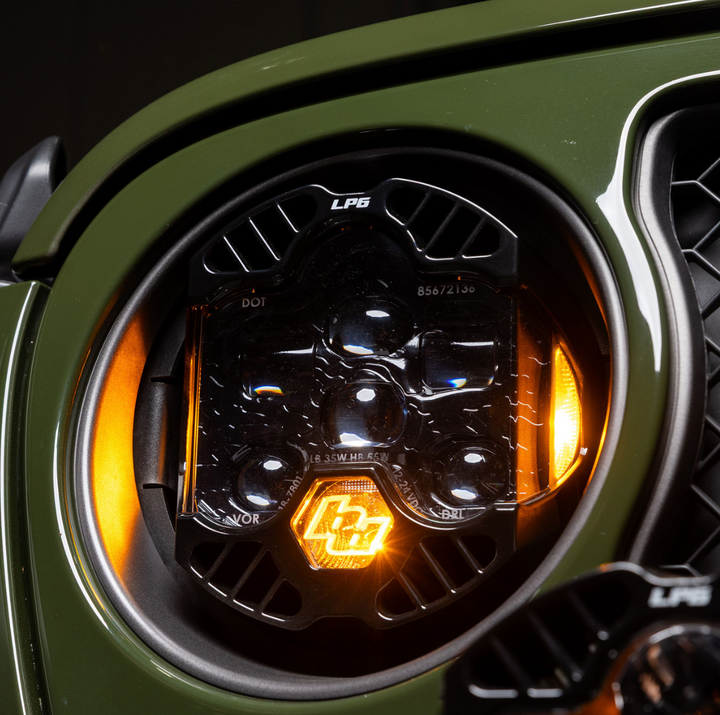 Baja Designs DOT LP6 LED Headlight Kit - Jeep 2018-2025 Wrangler JL; 2020-2025 Gladiator JT