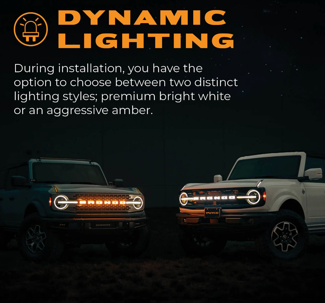 Putco Luminix LED Grille Emblem - Fits Ford Bronco 2021-2026