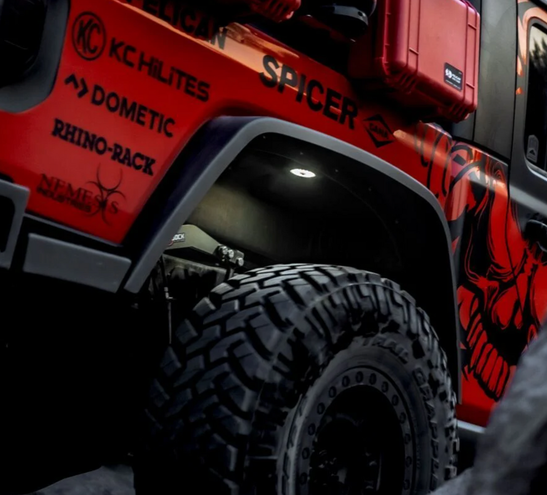 KC Hilites Cyclone V2 LED 6-Light - Rock Light Kit