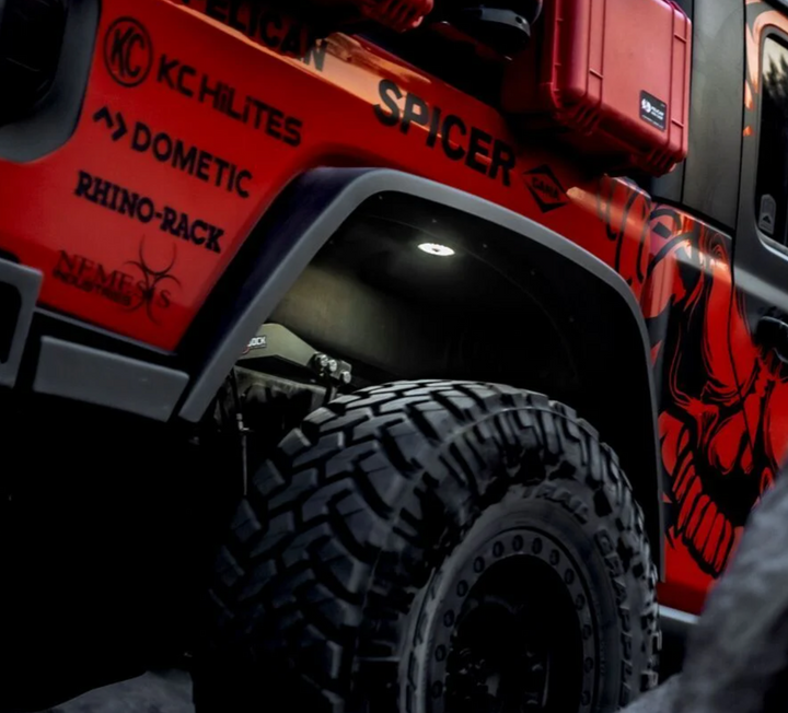 KC Hilites Cyclone V2 LED 6-Light - Rock Light Kit