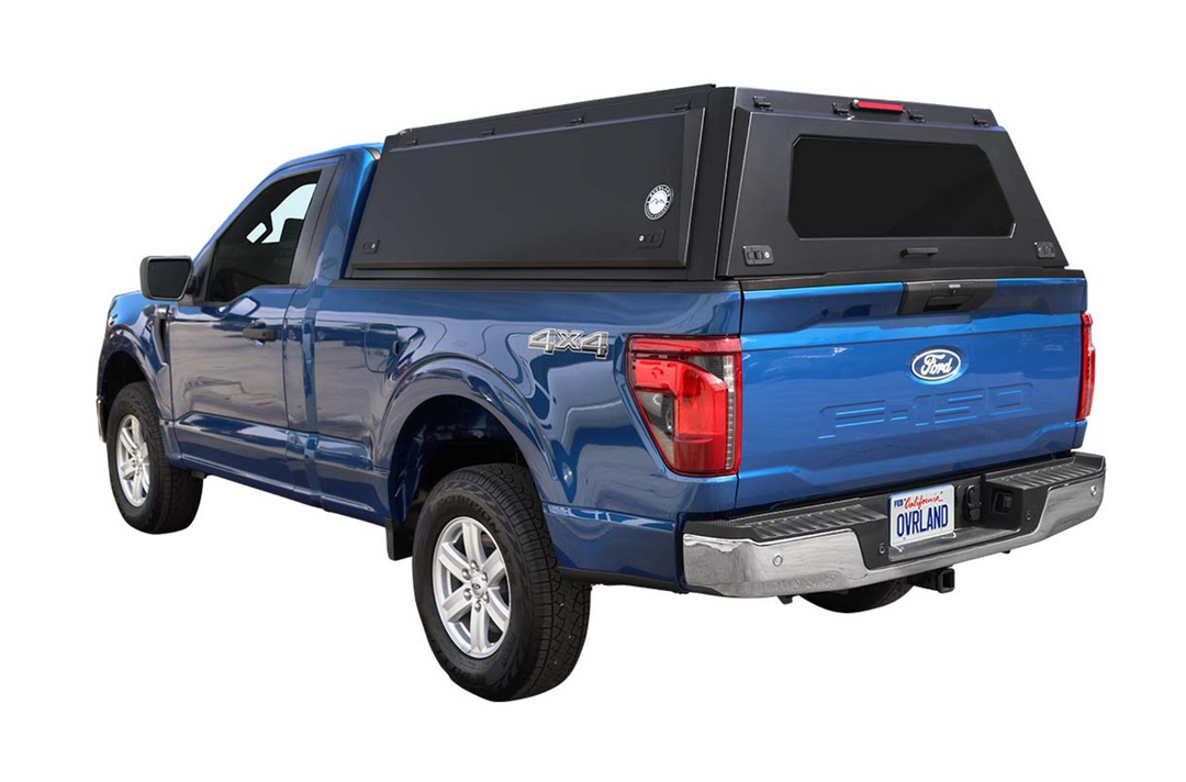 Overland Vehicle Systems Expedition - Truck Cap W/Full Wing Doors, Front and Rear Windows & 3rd Brake Light