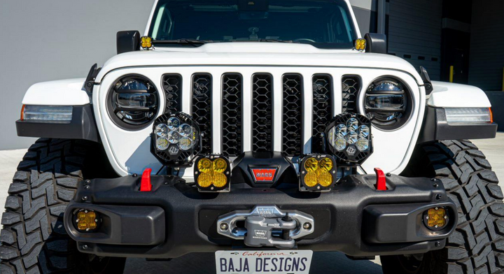 Baja Designs LP6 Pro Bumper Light Kit - Jeep 2020-25 Gladiator; 2018-25 Wrangler JL
