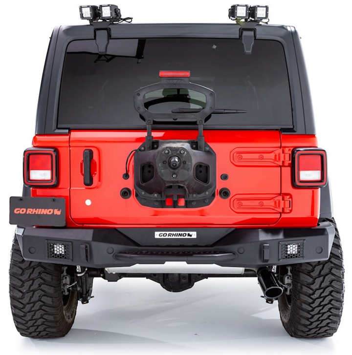 Go Rhino Rockline Full Width Rear Bumper for 18-25 Jeep Wrangler JL