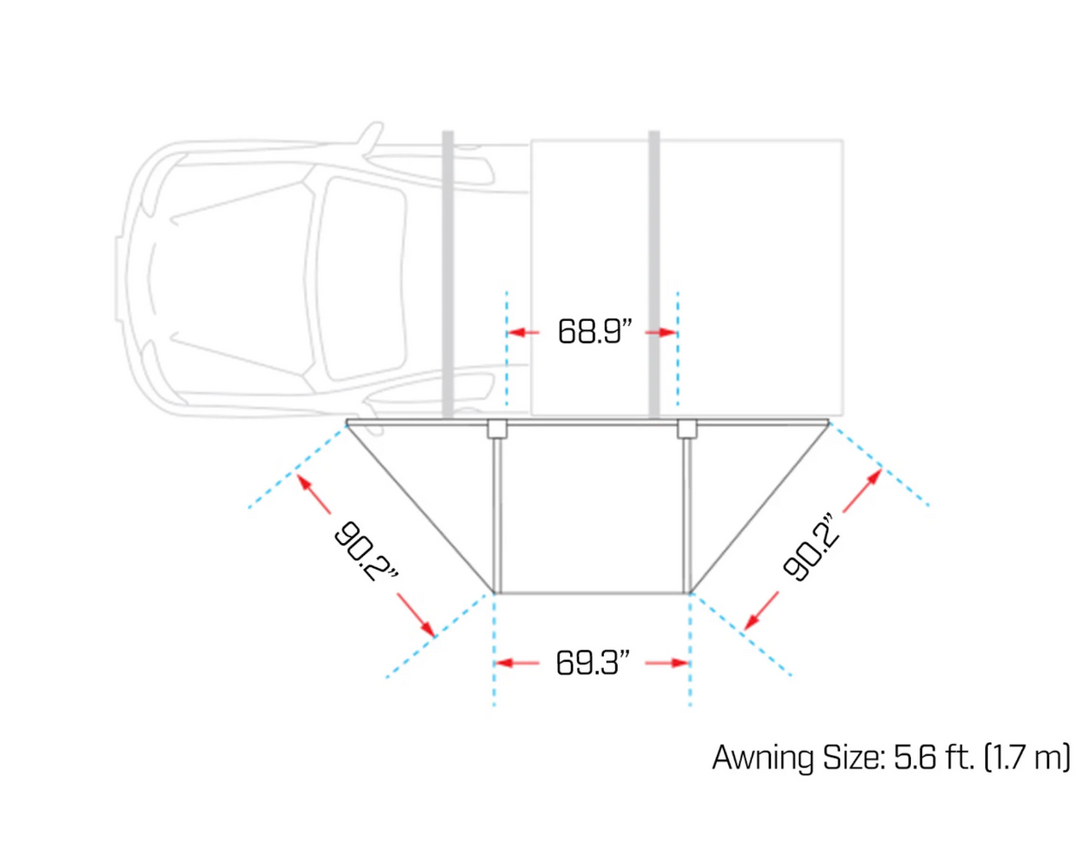 Ironman 4x4 DeltaWing 180° Awning