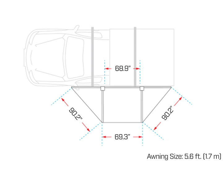 Ironman 4x4 DeltaWing 180° Awning
