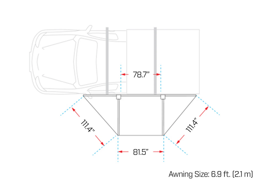 Ironman 4x4 DeltaWing 180° Awning