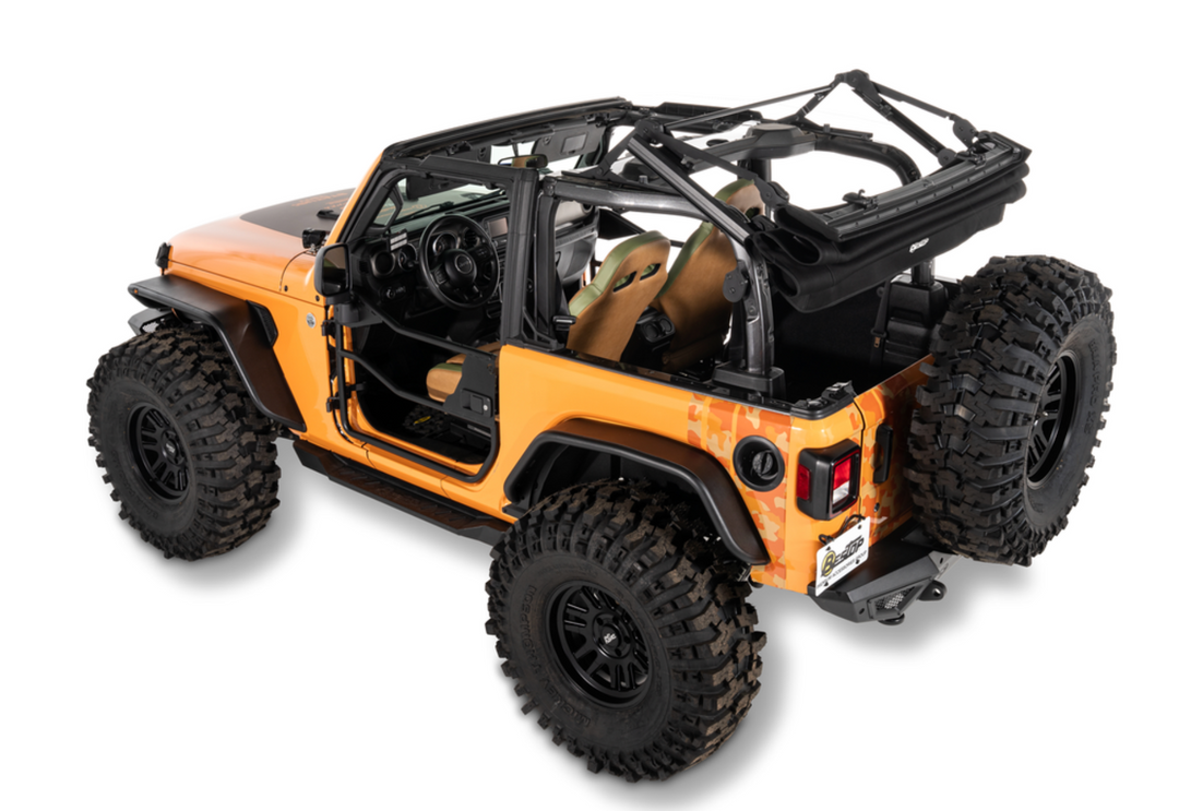 Bestop Trektop® Glide™ Slantback Jeep Wrangler Soft Top 2018-2026 Wrangler JL; 2-Door