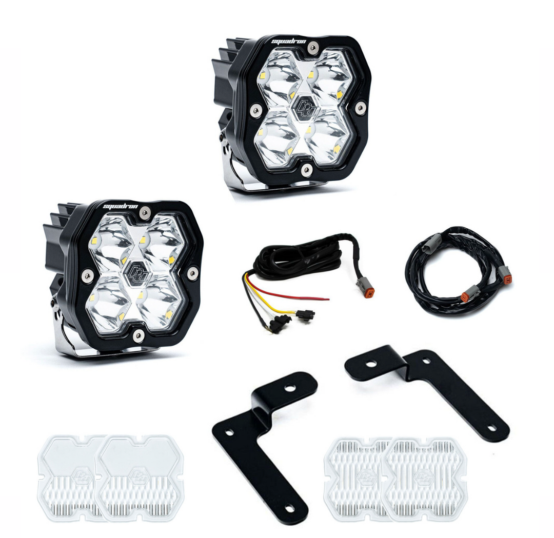 Baja Designs Squadron 2.0 Sport A-Pillar Light Kit for 2018 -2026 Jeep Wrangler JL|Gladiator JT