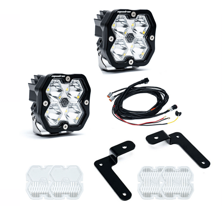 Baja Designs Squadron 2.0 Sport A-Pillar Light Kit for 2018 -2026 Jeep Wrangler JL|Gladiator JT