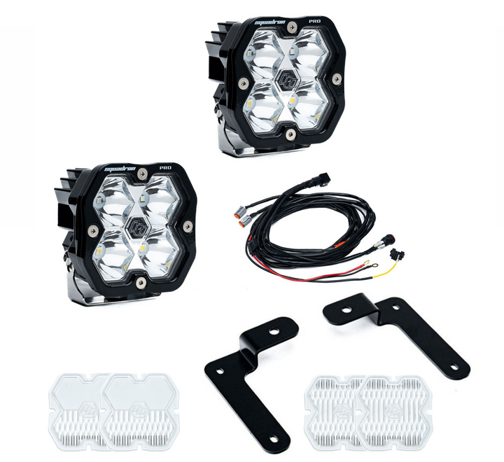 Baja Designs Squadron 2.0 Pro A-Pillar Light Kit for 2018 -2026 Jeep Wrangler JL|Gladiator JT