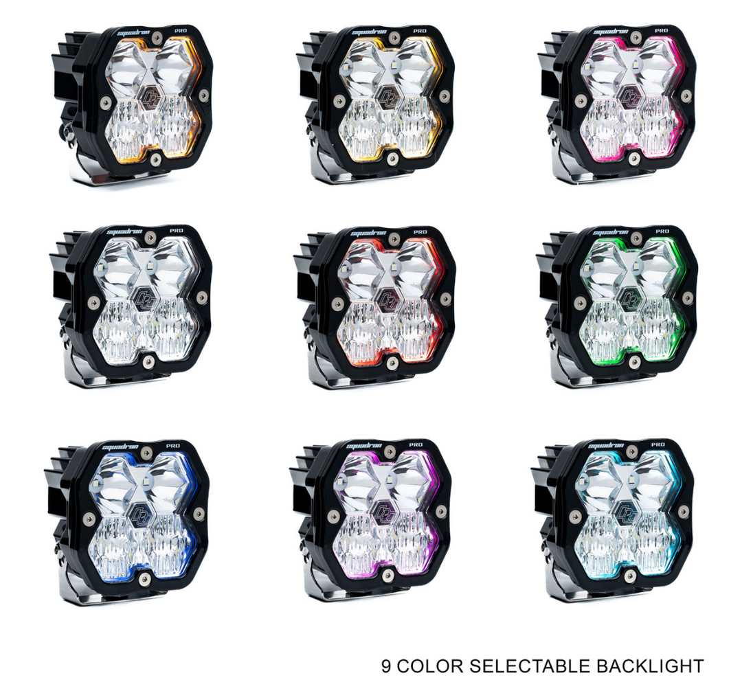 Baja Designs Squadron 2.0 Pro A-Pillar Light Kit for 2018 -2026 Jeep Wrangler JL|Gladiator JT