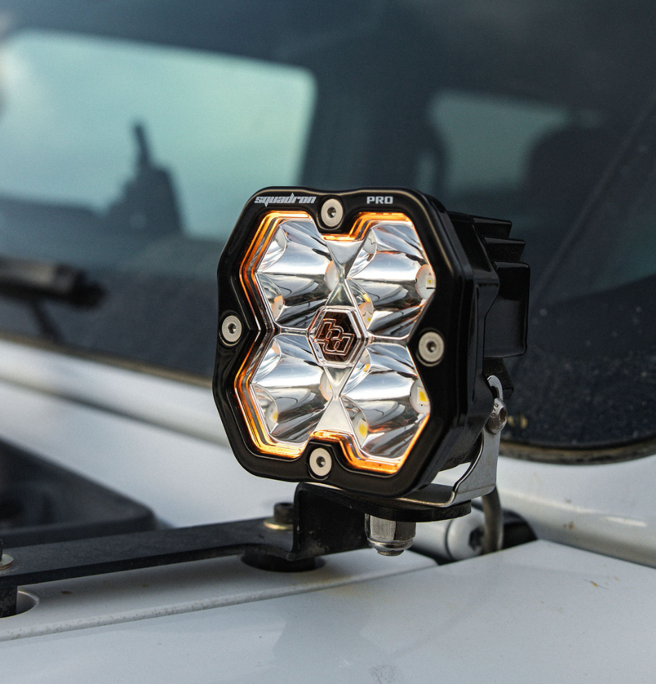 Baja Designs Squadron 2.0 Pro A-Pillar Light Kit for 2018 -2026 Jeep Wrangler JL|Gladiator JT