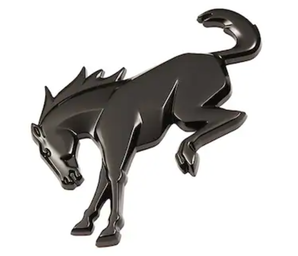 BC Offroading Rear Horse Emblem ; Gloss Black 2021-2026 Ford Bronco