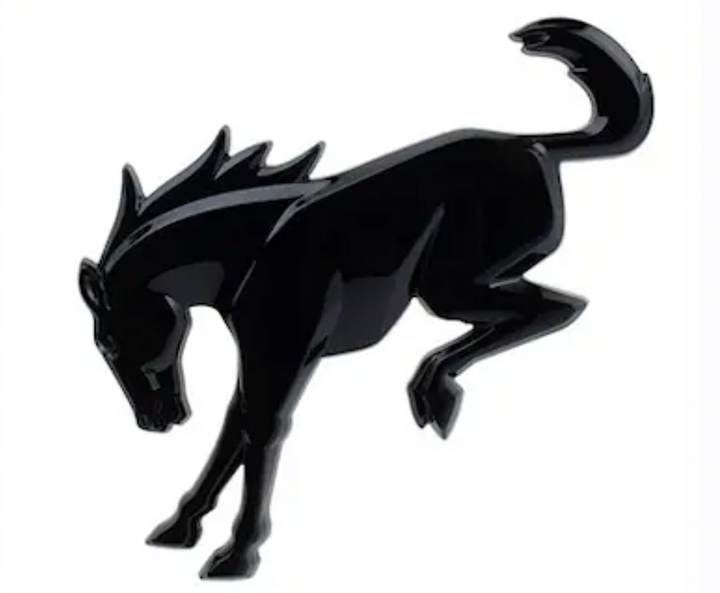 BC Offroading Rear Horse Emblem ; Gloss Black 2021-2026 Ford Bronco