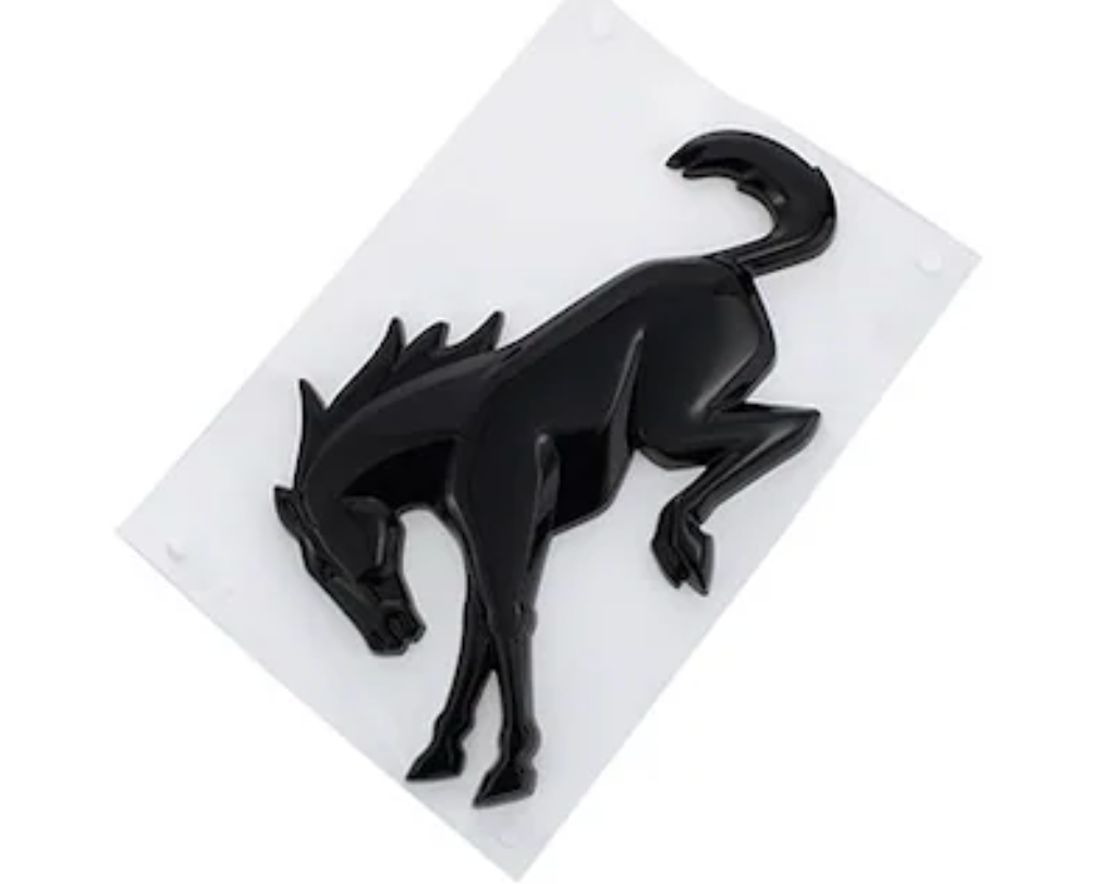 BC Offroading Rear Horse Emblem ; Gloss Black 2021-2026 Ford Bronco
