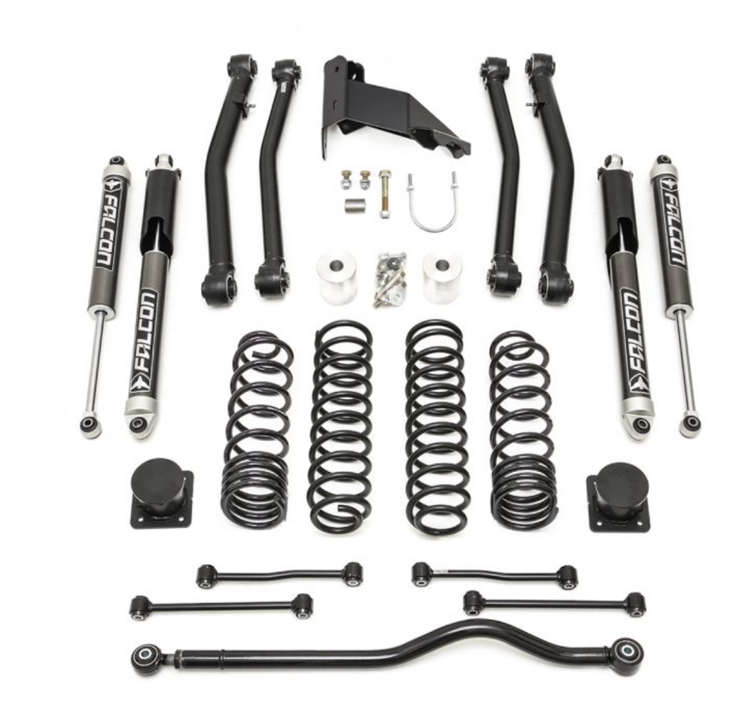 Redylift Terrain Flex Max 4-Arm Kit With Falcon 2.1 Shocks 2020-2026 Jeep JT Gladiator