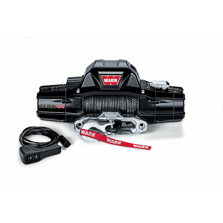 WARN ZEON 10-S Winch with 100' Spydura Synthetic Rope and Hawse Fairlead