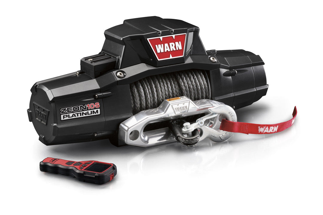WARN ZEON 10-S Platinum Winch with Synthetic Rope and Bluetooth Controller