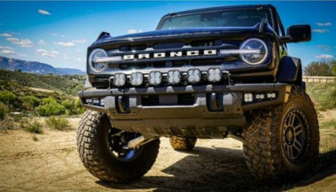 Baja Designs Ford Squadron SAE/Dual S2 Sport Steel Bumper Fog Pocket Light Kit - Ford 2021-23 Bronco; Steel Bumper