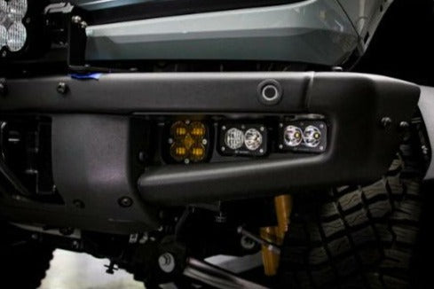 Baja Designs Ford Squadron SAE/Dual S2 Sport Steel Bumper Fog Pocket Light Kit - Ford 2021-23 Bronco; Steel Bumper