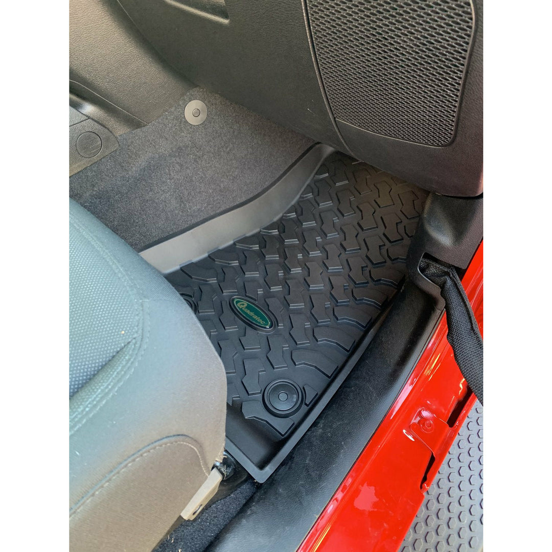 Quadratec Ultimate All Weather Floor Liners for 18-22 Jeep Wrangler JL 2-Door