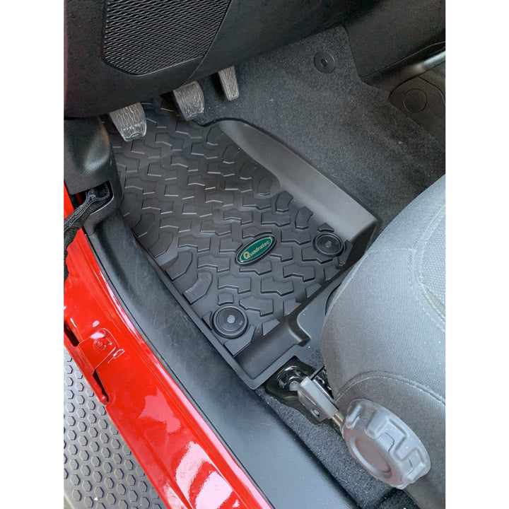 Quadratec Ultimate All Weather Floor Liners for 18-22 Jeep Wrangler JL 2-Door