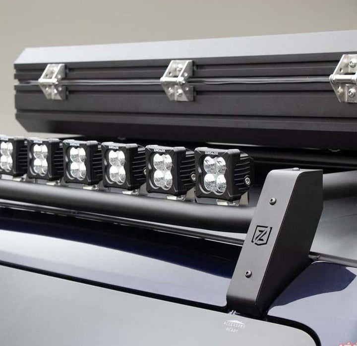 ZROADZ Black Roof Rack w/8 3" LED Light Pods Ford Bronco 2021+