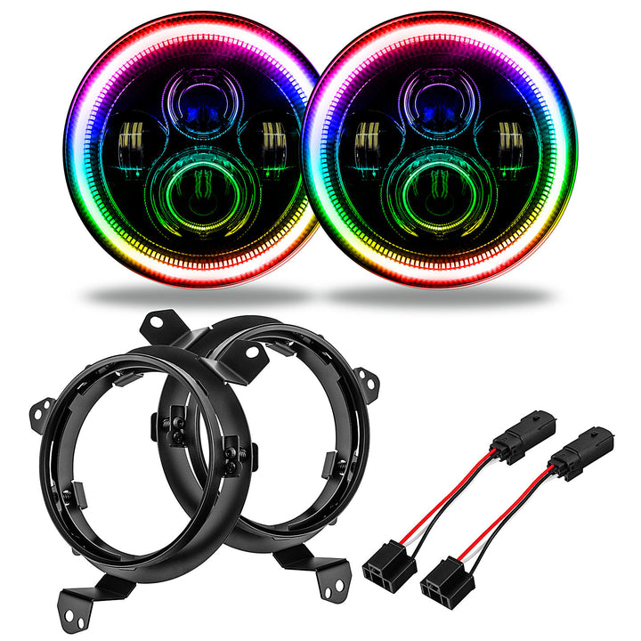 Oracle Lighting 7" High Powered Projector LED Headlight Pair for Jeep Wrangler JL 2018-2022