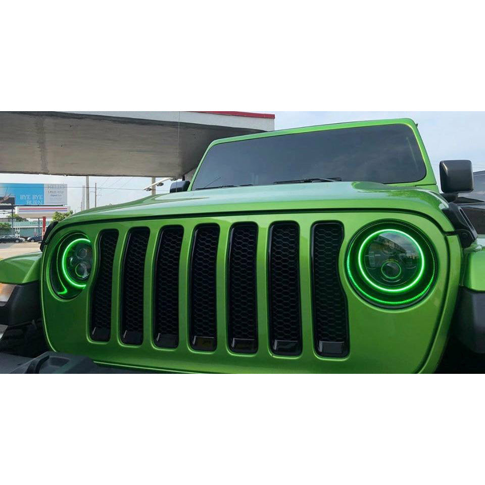 Oracle Lighting 7" High Powered Projector LED Headlight Pair for Jeep Wrangler JL 2018-2022