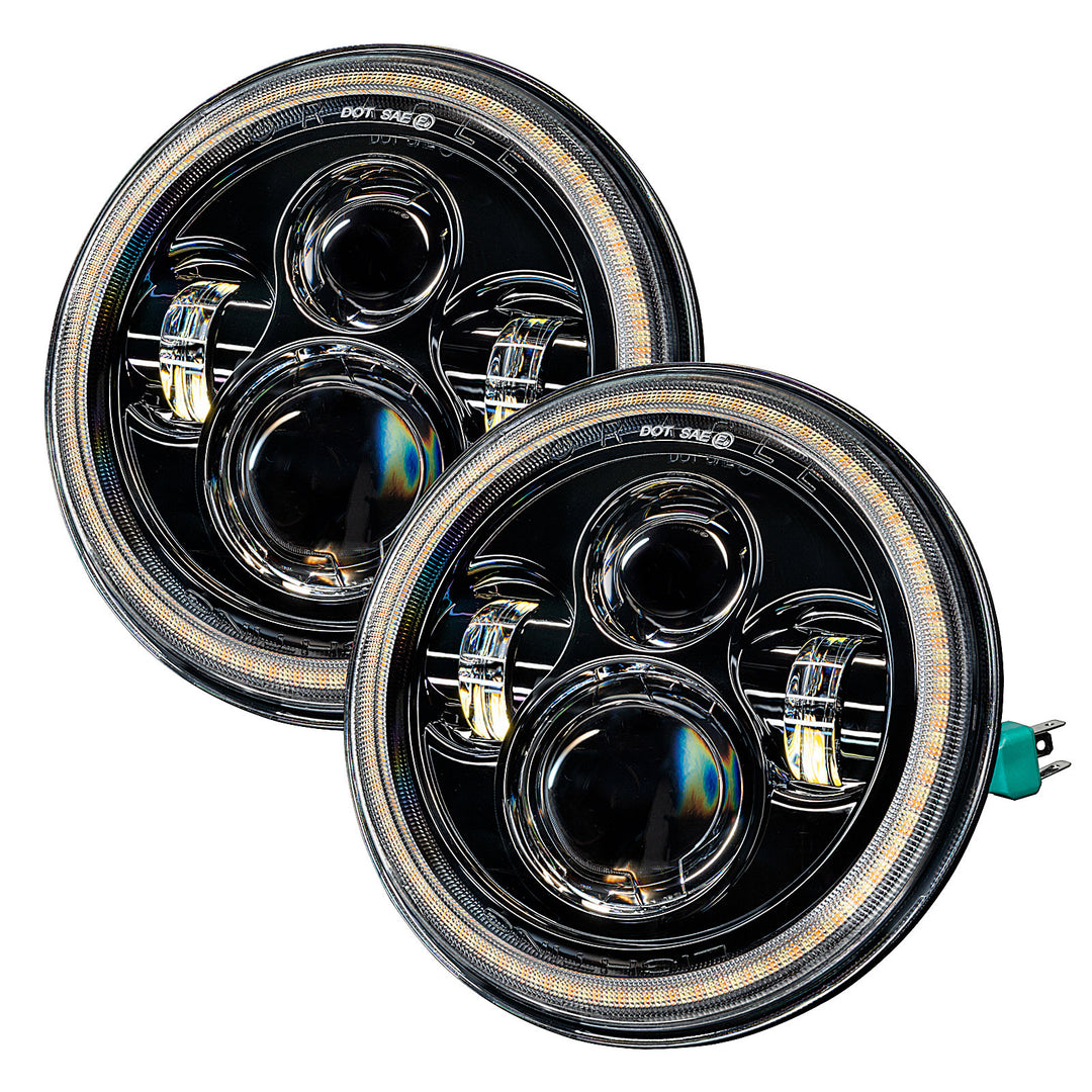 Oracle Lighting LED Projector Headlights with DRL and Turn Signal for 07-18 Jeep Wrangler JK