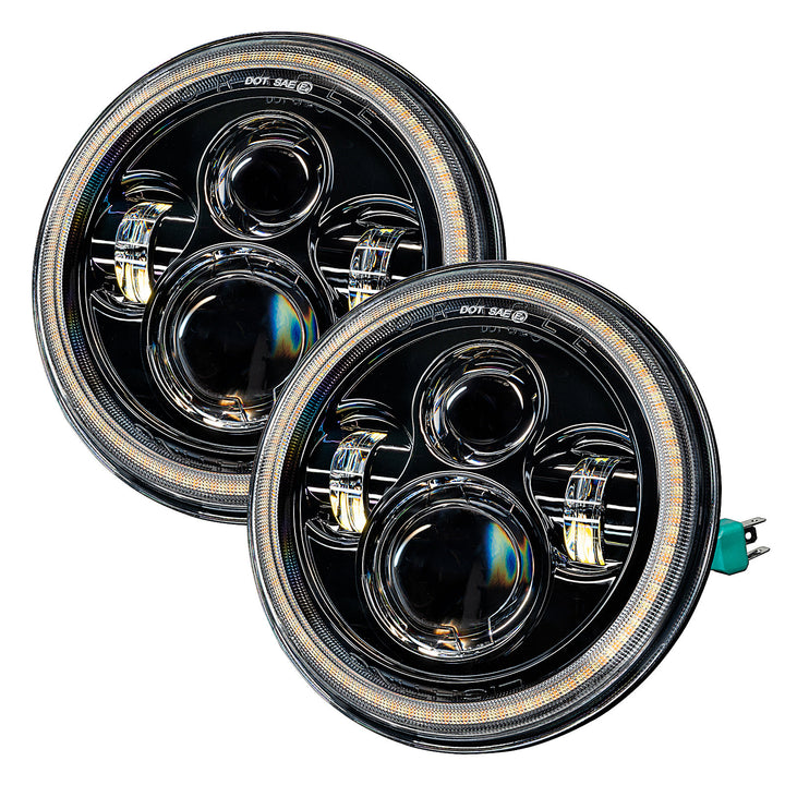 Oracle Lighting LED Projector Headlights with DRL and Turn Signal for 07-18 Jeep Wrangler JK