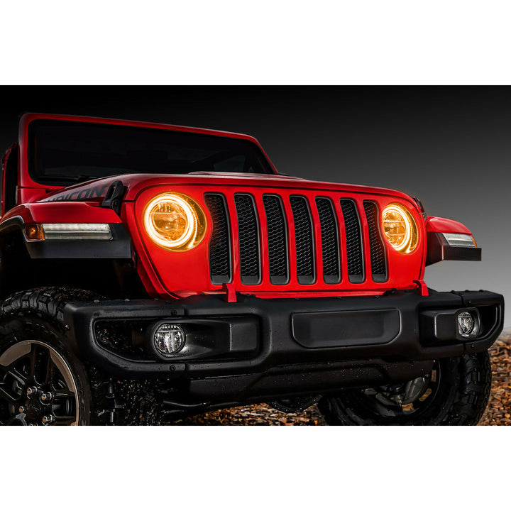 Oracle Lighting Waterproof Surface Mount LED Headlight Halo Kit for Jeep Wrangler JL 2018-2022