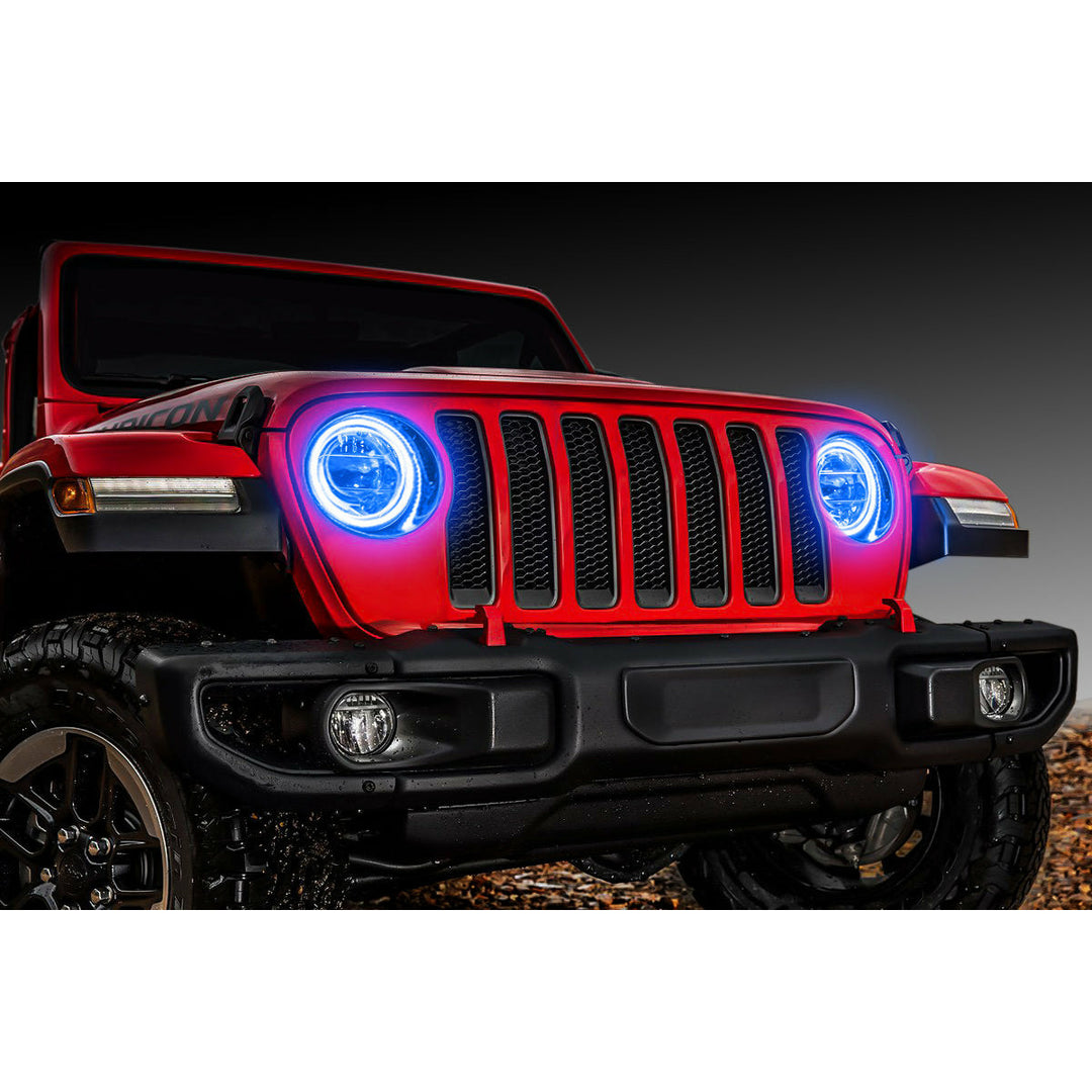 Oracle Lighting Waterproof Surface Mount LED Headlight Halo Kit for Jeep Wrangler JL 2018-2022