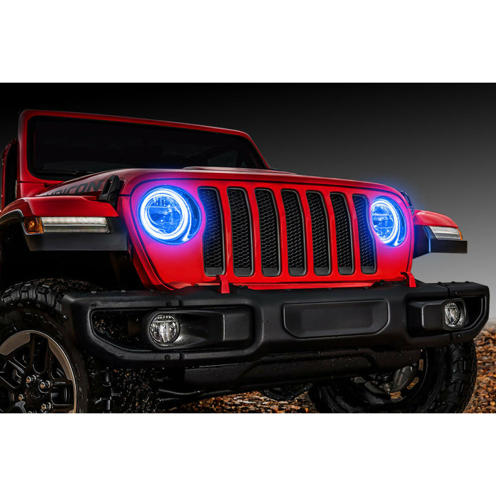 Oracle Lighting Waterproof Surface Mount LED Headlight Halo Kit for Jeep Wrangler JL 2018-2022