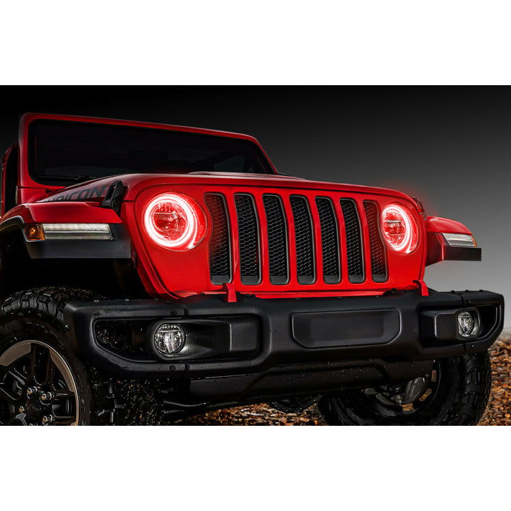 Oracle Lighting Waterproof Surface Mount LED Headlight Halo Kit for Jeep Wrangler JL 2018-2022