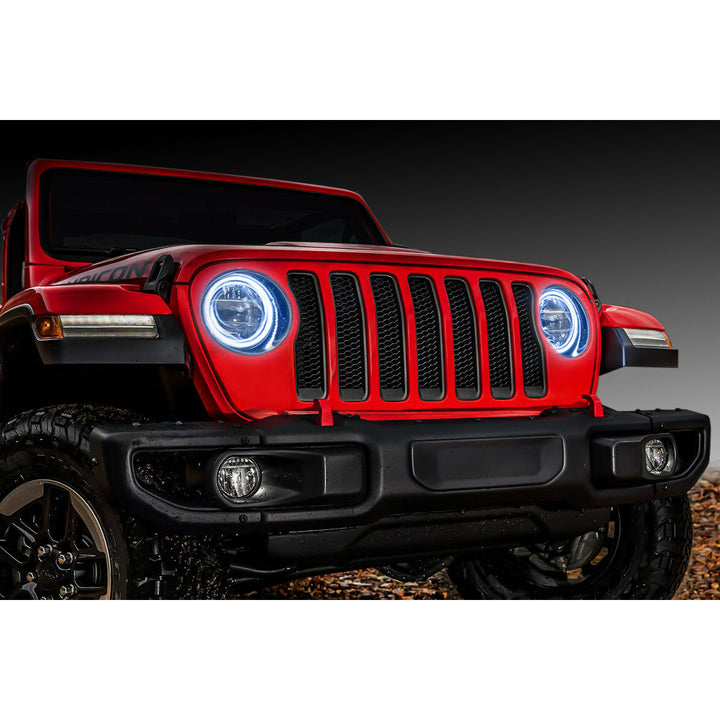 Oracle Lighting Waterproof Surface Mount LED Headlight Halo Kit for Jeep Wrangler JL 2018-2022
