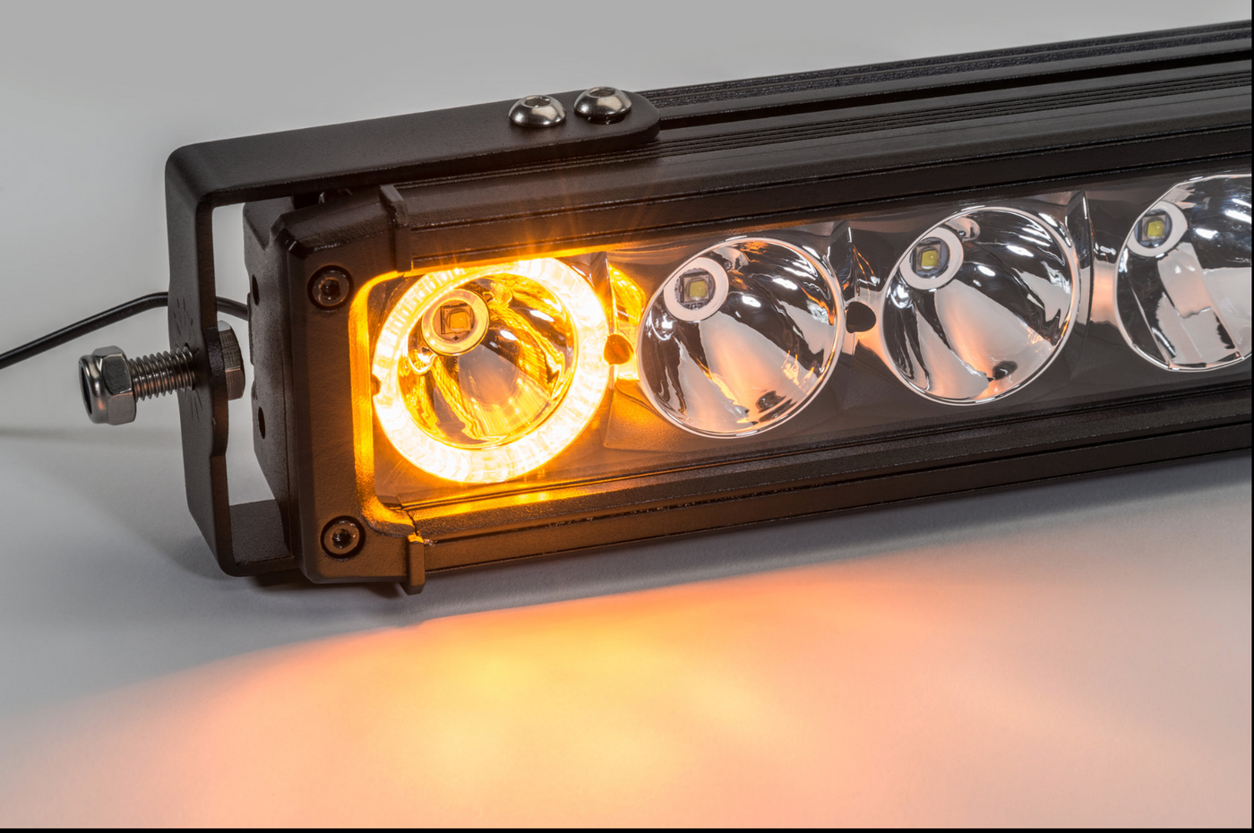 Quadratec J5 LED Light Bar with Windshield Mounting Brackets for 18-23 Jeep Wrangler JL & Gladiator JT