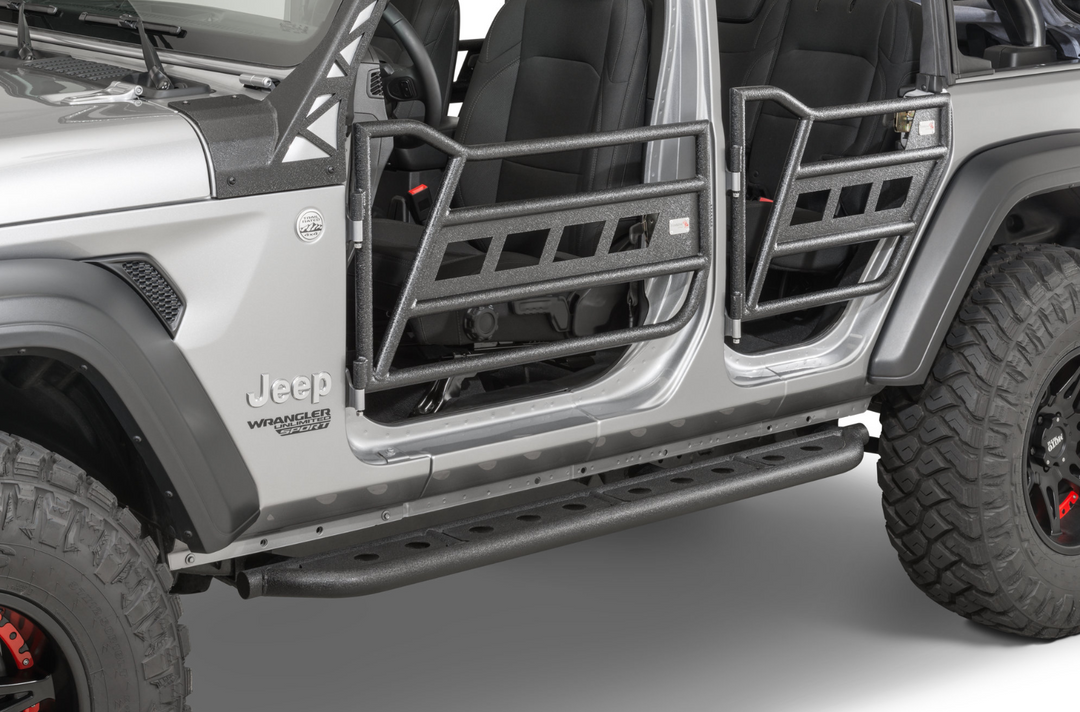 Fishbone Offroad Front and Rear Tube Doors for 18-25 Jeep Wrangler JL/ JLU & Gladiator JT