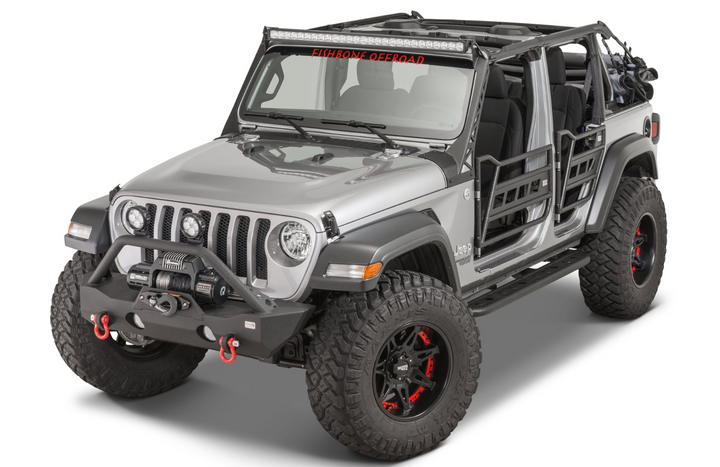 Fishbone Offroad Front and Rear Tube Doors for 18-25 Jeep Wrangler JL/ JLU & Gladiator JT