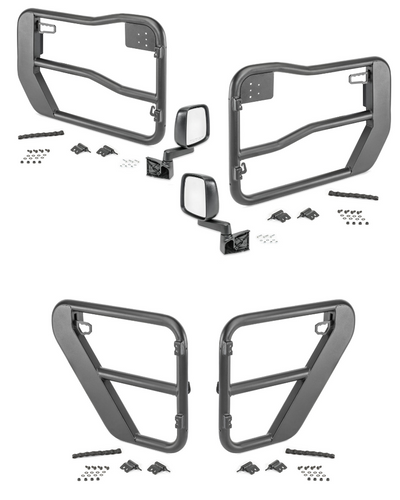 Rugged Ridge Fortis Tube Doors for 18-23 Jeep Wrangler JL & Gladiator JT