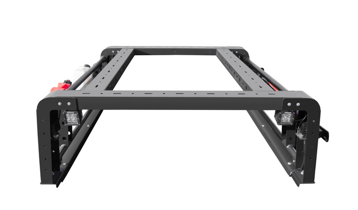 ZROADZ Overland Access Rack With (4) 3 Inch ZROADZ LED Pod Lights for 20-25 Jeep Gladiator JT