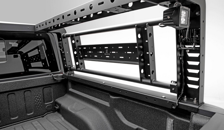 ZROADZ Overland Access Rack With (4) 3 Inch ZROADZ LED Pod Lights for 20-25 Jeep Gladiator JT