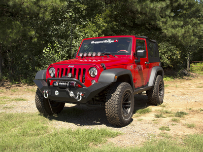 Rugged Ridge Spartan Front Bumper with High Clearance Ends & Overrider for 07-18 Jeep Wrangler JK