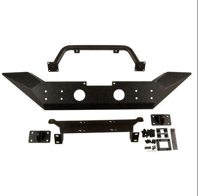 Rugged Ridge Spartan Front Bumper with High Clearance Ends & Overrider for 07-18 Jeep Wrangler JK